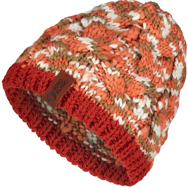  Dámská čepice NORDBLANC KNIT NBWHK7795 ČERVENÁ 