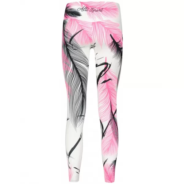  Dámské dlouhé legíny premium ALTISPORT VOJ/ALW001LEG01 BÍLORŮŽOVÁ 