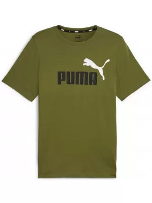 Pánské triko PUMA ESS+ 2 COL LOGO TEE 586759-35 GREEN