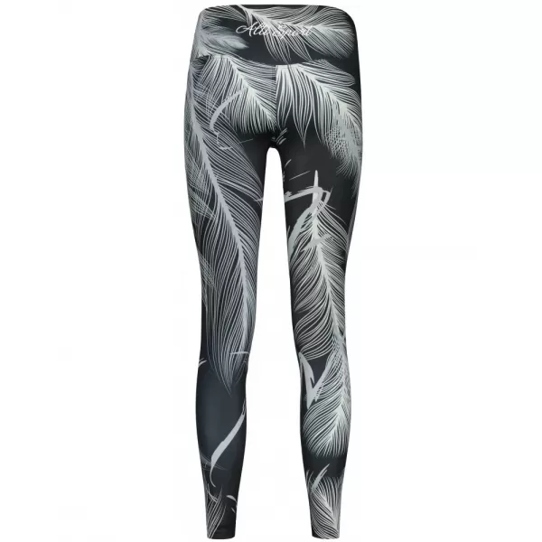  Dámské dlouhé legíny premium ALTISPORT VOJ/ALW001LEG01 ČERNÁ/ŠEDÁ 