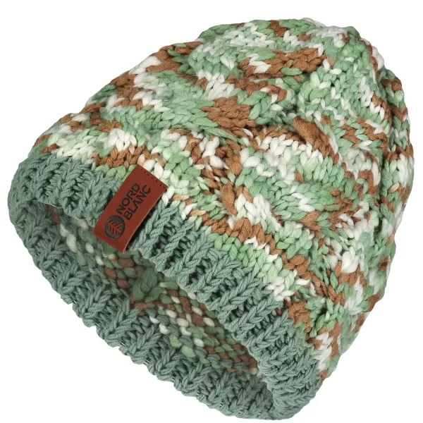  Dámská čepice NORDBLANC KNIT NBWHK7795 SVĚTLE ZELENÁ 