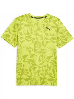 Pánské triko PUMA TRAIN FAV AOP TEE 525169-39 GREEN