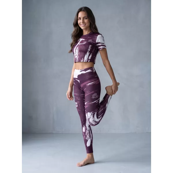  Dámské dlouhé legíny premium ALTISPORT VOJ/ALW010LEG01 FIALOVÁ 