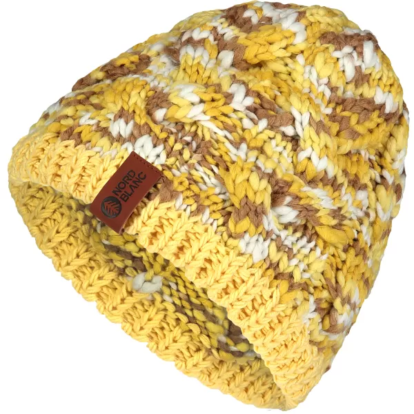  Dámská čepice NORDBLANC KNIT NBWHK7795 ŽLUTÁ 