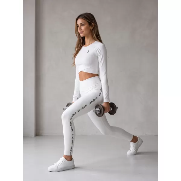  Dámské dlouhé legíny premium ALTISPORT VOJ/ALW021LEG01 BÍLÁ 