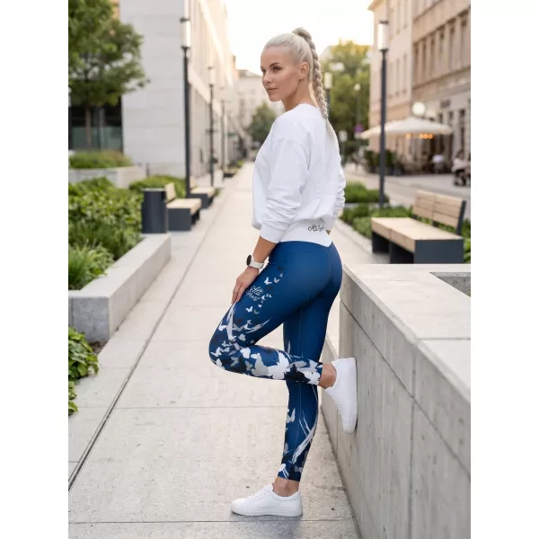  Dámské dlouhé legíny premium ALTISPORT VOJ/ALW022LEG01 NAVY 