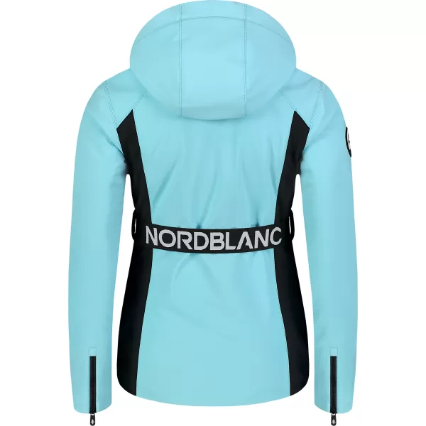  Dámská softshellová lyžařská bunda NORDBLANC APRES-SKI NBWJL7928 SVĚTLE MODRÁ 