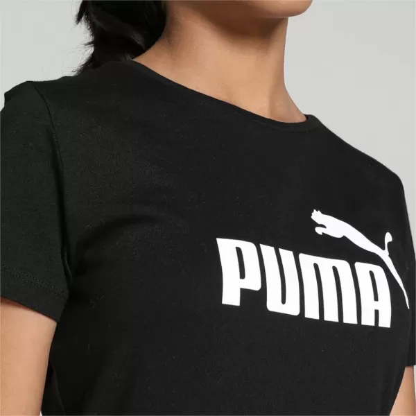  Dívčí triko PUMA ESS LOGO TEE 587029-01 BLACK 