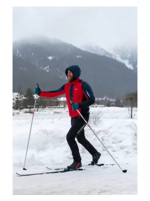 Pánské zateplené softshell kalhoty NORDBLANC SETOF NBWPM7987 ČERNÁ