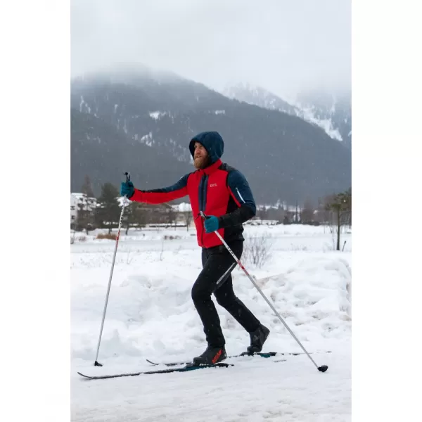  Pánské zateplené softshell kalhoty NORDBLANC SETOF NBWPM7987 ČERNÁ 
