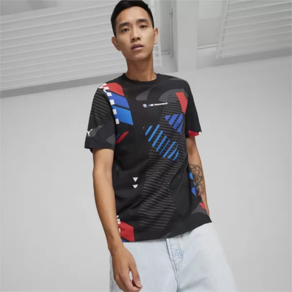  Pánské triko PUMA BMW MMS AOP TEE 624153-01 BLACK 