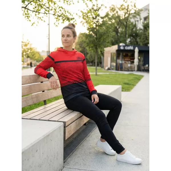  Dámská mikina premium ALTISPORT VOJ/ALW023MI01 ČERVENÁ 