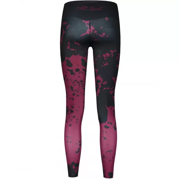  Dámské dlouhé legíny premium ALTISPORT VOJ/ALW012LEG01 FIALOVÁ/ČERNÁ 