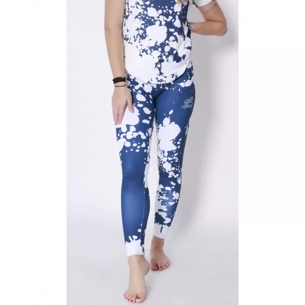  Dámské dlouhé legíny premium ALTISPORT VOJ/ALW012LEG01 BÍLÁ/MODRÁ 