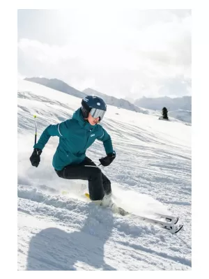 Dámská lyžařská bunda NORDBLANC ICING NBWJL7931 ZELENÁ