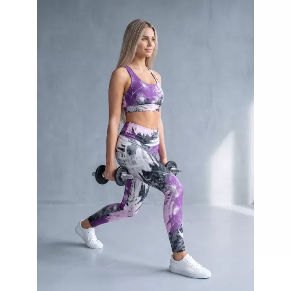  Dámské dlouhé legíny premium ALTISPORT VOJ/ALW016LEG01 FIALOVÁ 