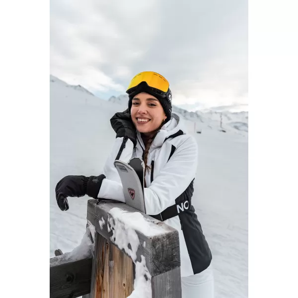  Dámská softshellová lyžařská bunda NORDBLANC APRES-SKI NBWJL7928 BÍLÁ 