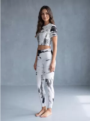 Dámské dlouhé legíny premium ALTISPORT VOJ/ALW010LEG01 BÍLÁ