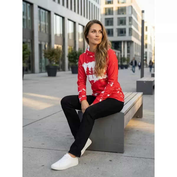  Dámská funkční mikina premium ALTISPORT VOJ/ALWVN4MI01 MAGENTA 