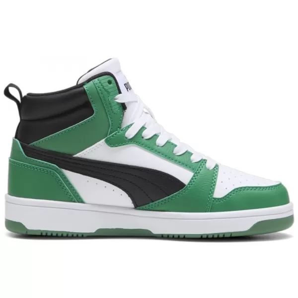 Dětské boty PUMA REBOUND V6 MID JR 393831-10 WHITE 