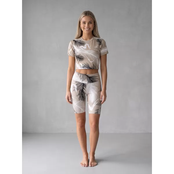  Dámské legíny nad kolena premium ALTISPORT VOJ/ALW001LEG02 HNĚDÁ 