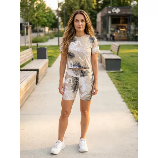  Dámské legíny nad kolena premium ALTISPORT VOJ/ALW001LEG02 HNĚDÁ 