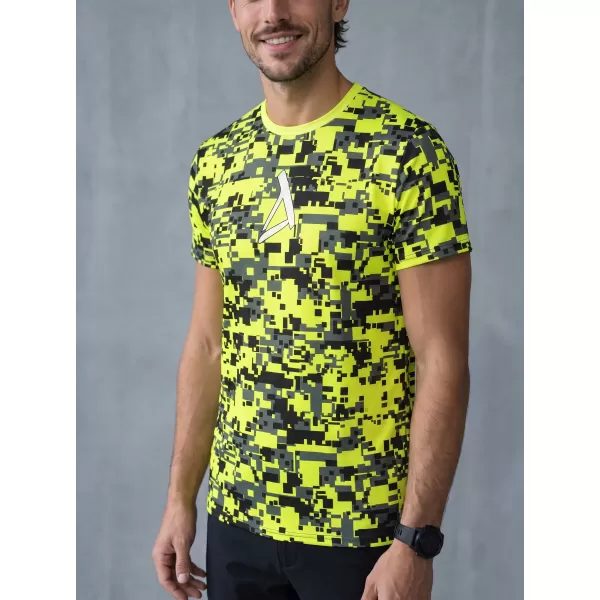  Pánské funkční triko premium plus ALTISPORT VOJ/ALM011TR02 NEON/ŽLUTÁ 