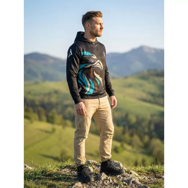  Pánská funkční mikina premium ALTISPORT VOJ/ALM029MI01 ČERNOMODRÁ 