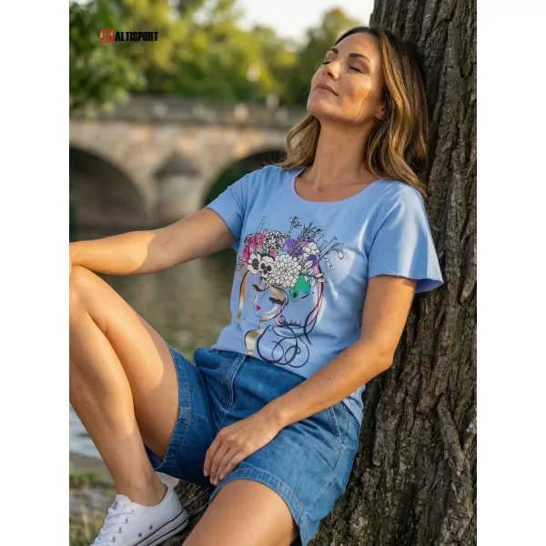  Dámské triko KIXMI SINDY MODRÁ 