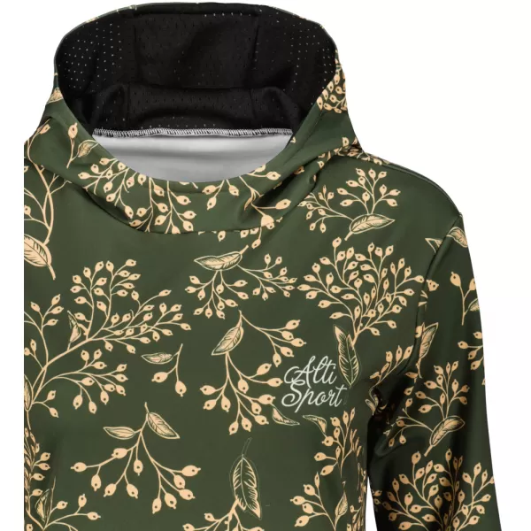  Dámská funkční mikina premium ALTISPORT VOJ/ALW025MI01 MILITARY 