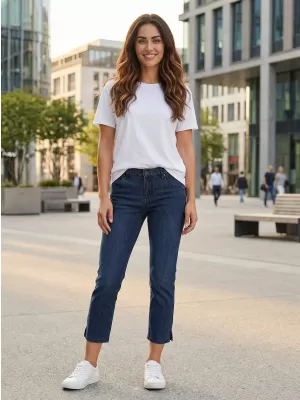 Dámské 3/4 kalhoty SAM 73 ANTONELLA WK 813 TMAVÁ DENIM