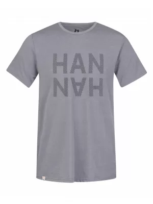 Pánské triko HANNAH GREM STEEL GRAY MEL/BLACK