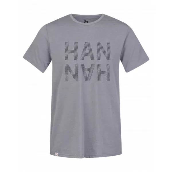  Pánské triko HANNAH GREM STEEL GRAY MEL/BLACK 