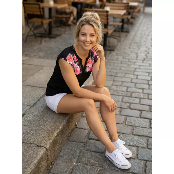  Dámské triko ALTISPORT CLARA ČERNÁ 