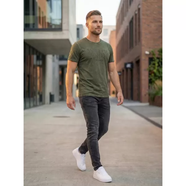  Pánské triko KIXMI SALEM KHAKI 