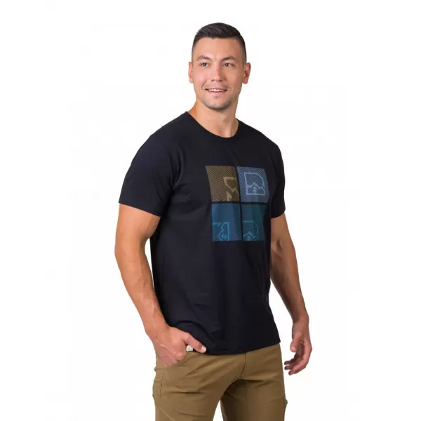  Pánské triko HANNAH RAMONE ANTHRACITE/BLUE 