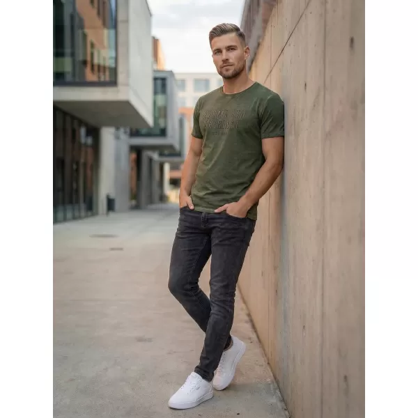  Pánské triko KIXMI SALEM KHAKI 