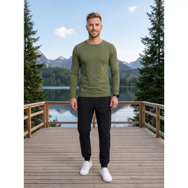  Pánské triko s dlouhým rukávem ALTISPORT NoPrint NP/ALM911 KHAKI 