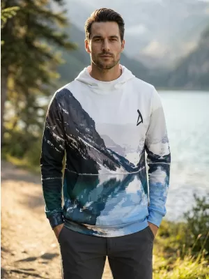 Pánská funkční mikina premium ALTISPORT VOJ/ALM030MI01 BÍLÁ/MODRÁ