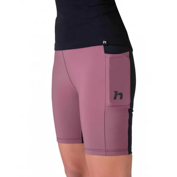  Dámské krátké legíny HANNAH LIS PRO ANTHRACITE/ROAN ROUGE 