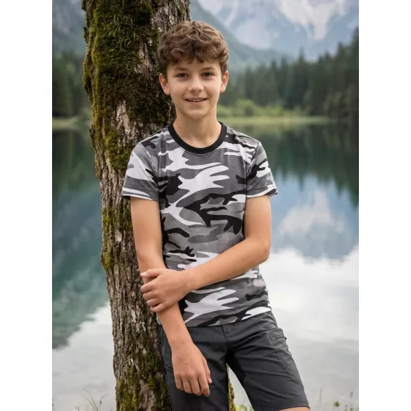  Dětské triko ALTISPORT NoPrint NP/ALK941 CAMOUFLAGE GRAY 