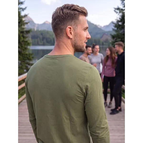  Pánské triko s dlouhým rukávem ALTISPORT NoPrint NP/ALM911 KHAKI 