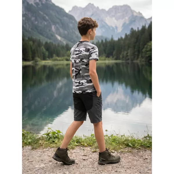  Dětské triko ALTISPORT NoPrint NP/ALK941 CAMOUFLAGE GRAY 