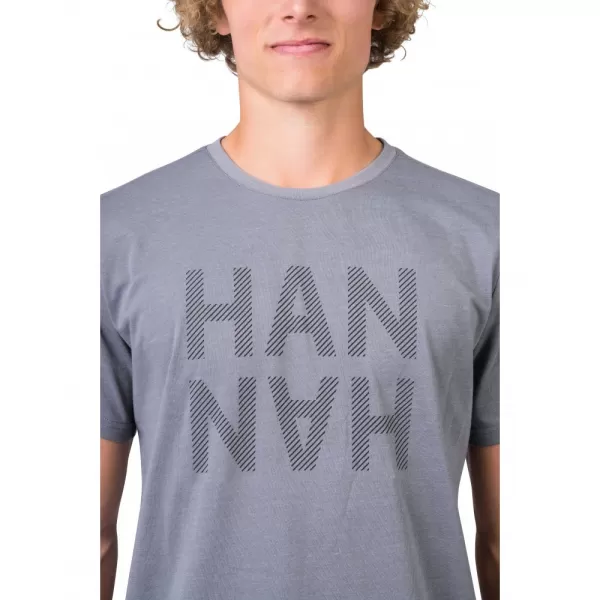  Pánské triko HANNAH GREM STEEL GRAY MEL/BLACK 