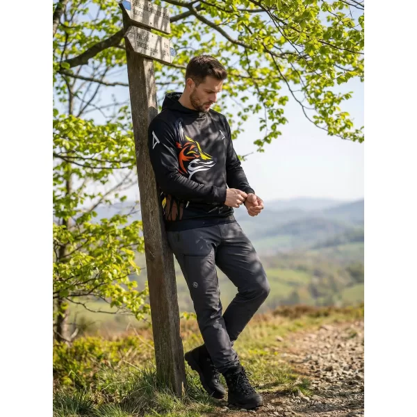  Pánská funkční mikina premium ALTISPORT VOJ/ALM029MI01 ČERNOŽLUTÁ 