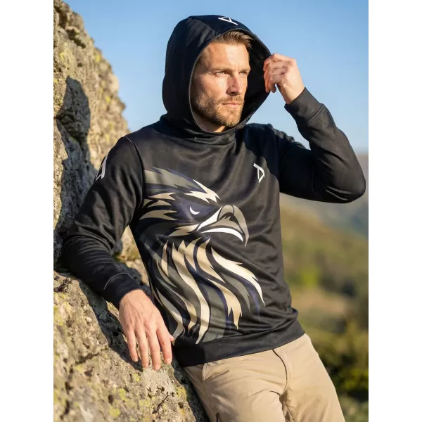  Pánská funkční mikina premium ALTISPORT VOJ/ALM029MI01 ČERNOHNĚDÁ 