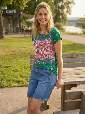 Dámské triko KIXMI SAMANTHA ZELENÁ