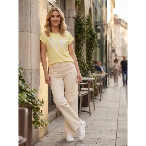  Dámské triko SAM 73 CLORINDA WT 914 SVĚTLE ŽLUTÁ 