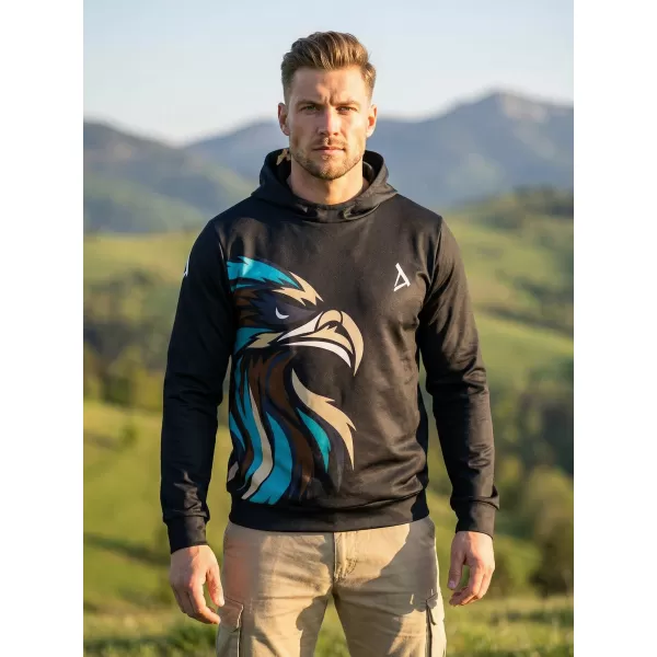  Pánská funkční mikina premium ALTISPORT VOJ/ALM029MI01 ČERNOMODRÁ 