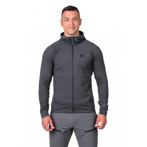  Pánská mikina HANNAH ETHAN HOODY ANTHRACITE MEL 